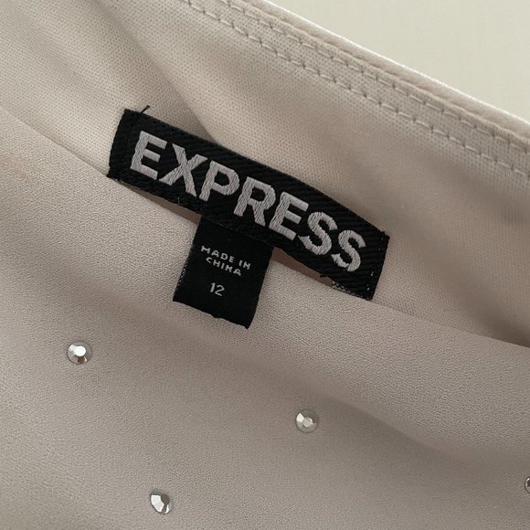 Express Cream Colored One Shoulder Cocktail Dress - Picture 5 of 10